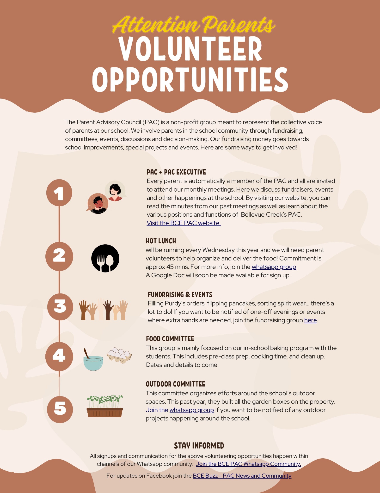 PAC Volunteer Opportunities